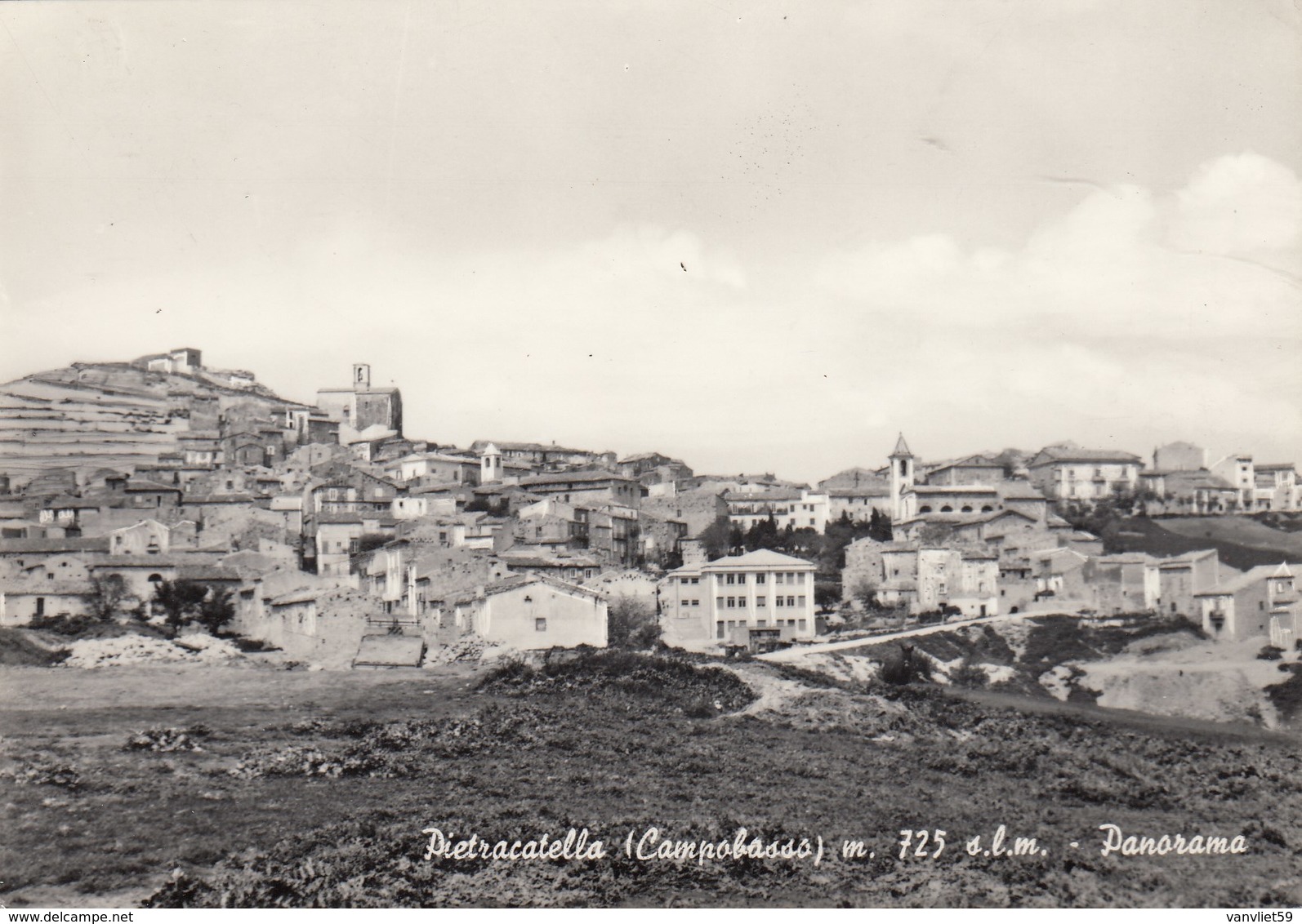 PIETRACATELLA-CAMPOBASSO-CARTOLINA VERA FOTOGRAFIA-VIAGGIATA IL 10-4-1964 - Campobasso