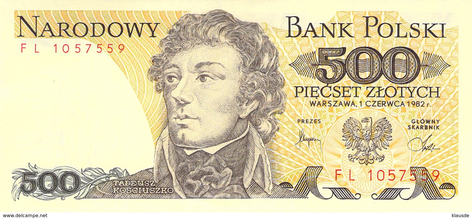 500 Zloty Polen UNC (I) 10982 - Polen