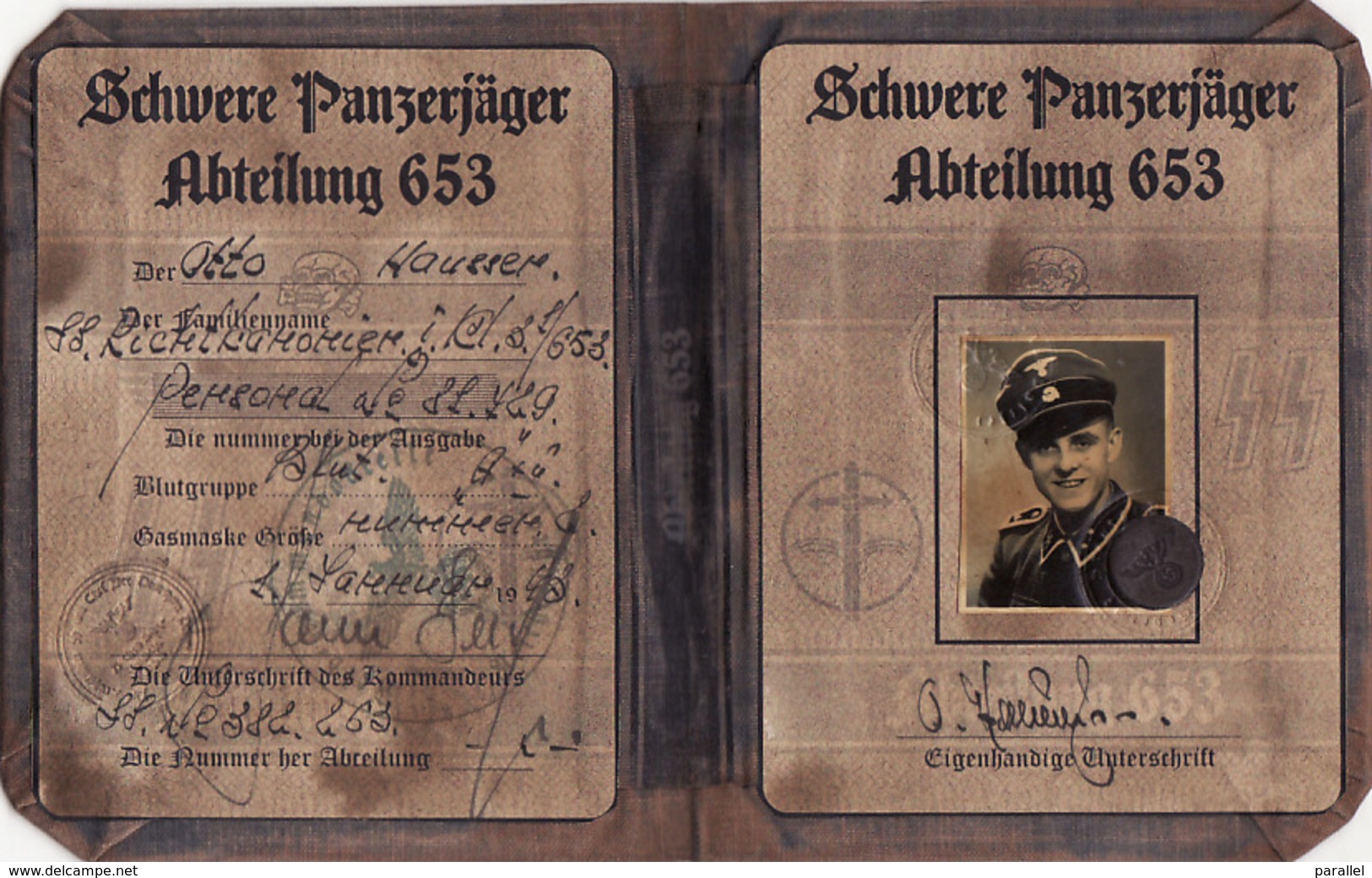 DOCUMENT III Reich. Nazi WW2 Germany.not Original - Documentos