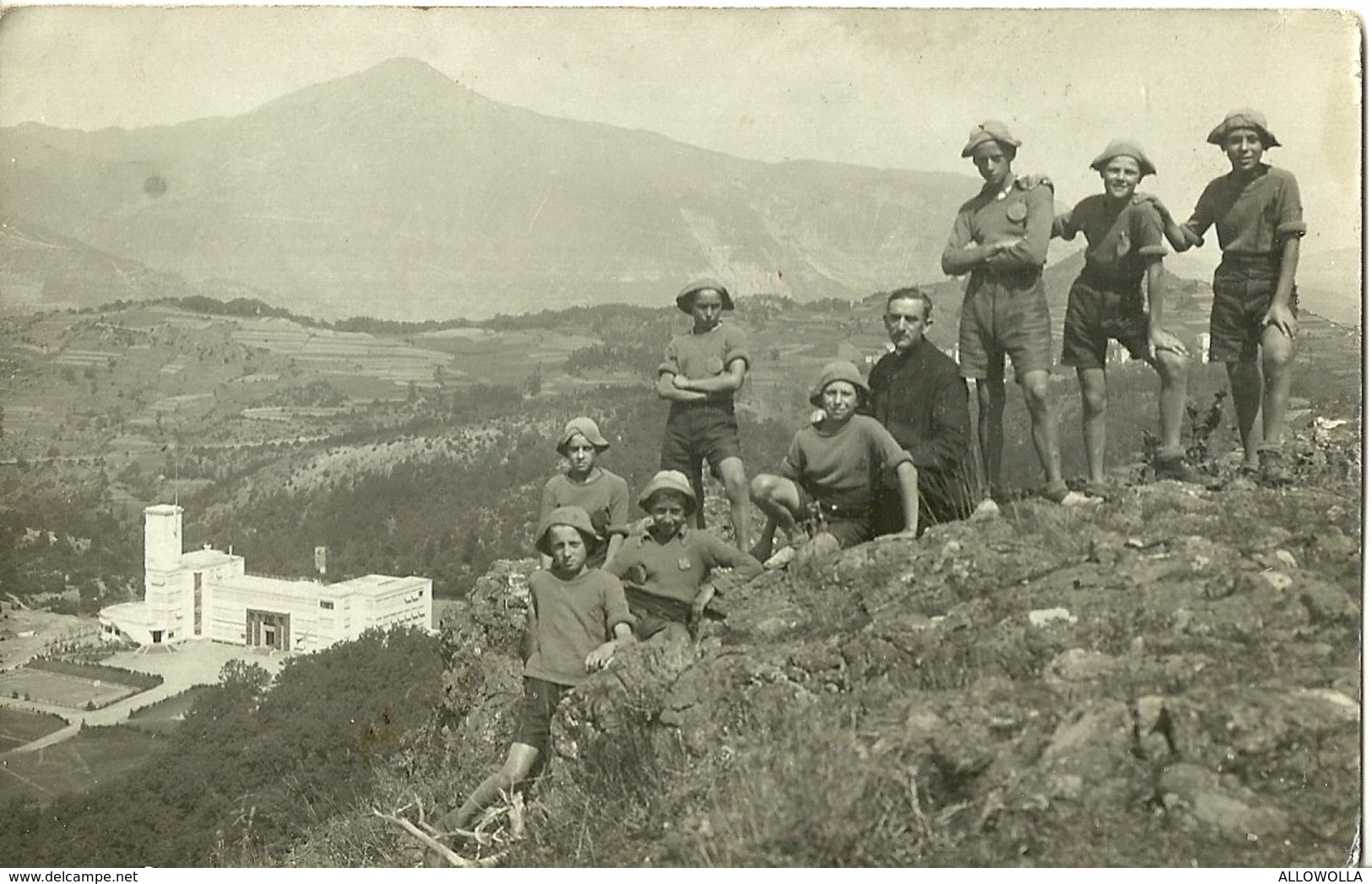 4974 "COLONIA MONTANA A ROVEGNO(GE) DELLA FEDERAZIONE FASCISTA(CHIAMATA IN SEGUITO COLONIA DEGLI ORRORI)" FOTO ORIGINALE - Luoghi