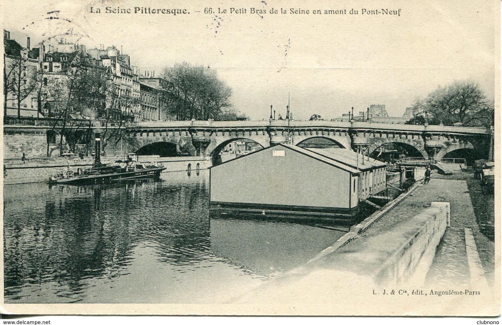 CPA -  PARIS -  LE PETIT BRAS EN AMONT DU PONT-NEUF (CLICHE DIFFERENT) - La Seine Et Ses Bords