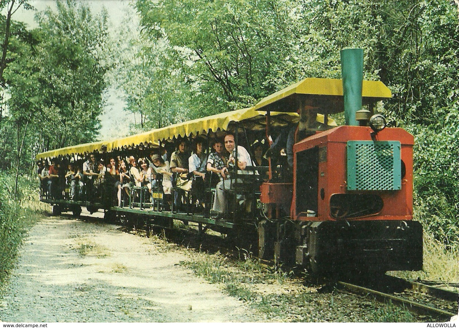 4979 " TERME DI BACEDASCO-TRENINO "ANIMATA-CARTOLINA POSTALE ORIG. NON SPED. - Autres & Non Classés