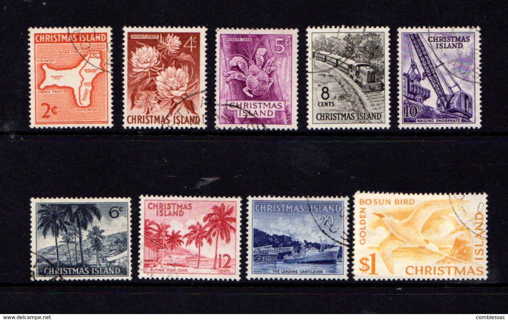 CHRISTMAS  ISLAND   1963    Various  Designs    Set  Of  10       USED - Christmas Island