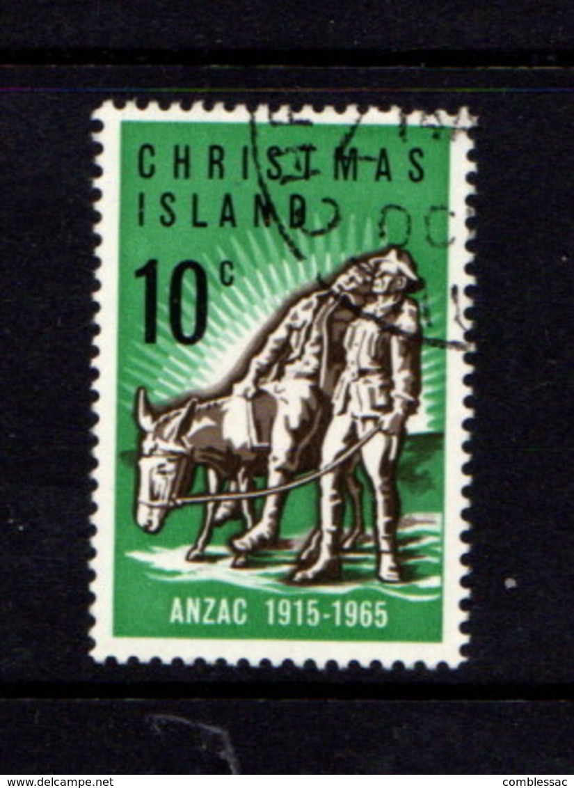 CHRISTMAS  ISLAND   1965    50th  Anniv  Of  Gallipoli  Landing       USED - Christmas Island