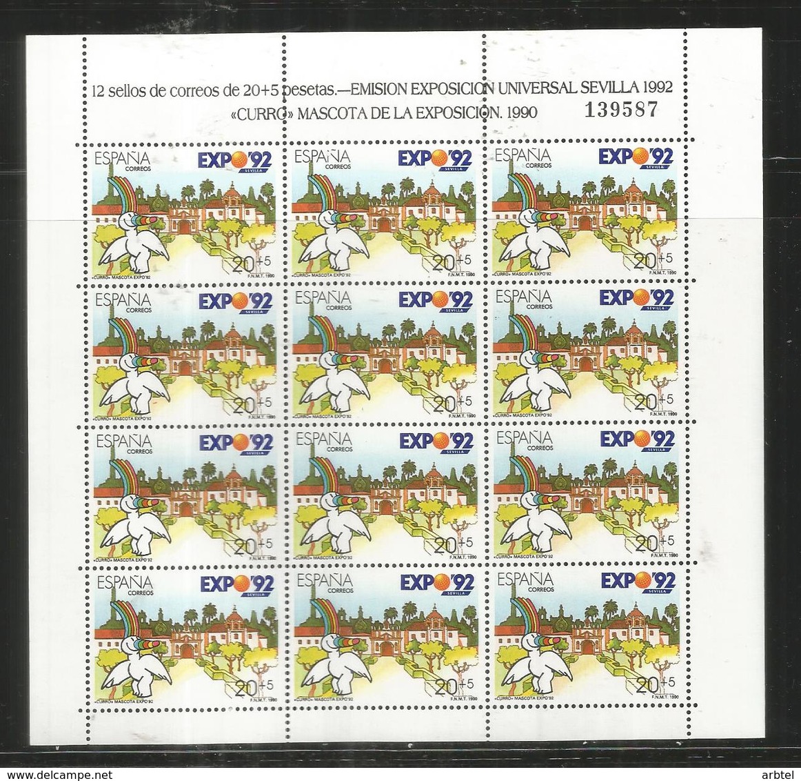 ESPAÑA SPAIN 4 MINIPLIEGO EXPOSICION UNIVERSAL SEVILLA 1992 - 1992 – Sevilla (España)