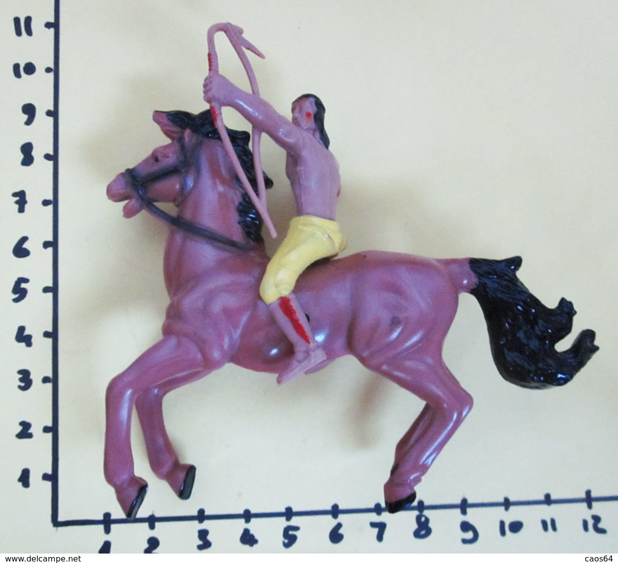 INDIANO A CAVALLO WEST SOLDATINO PLASTICA MORBIDA - Figurini & Soldatini