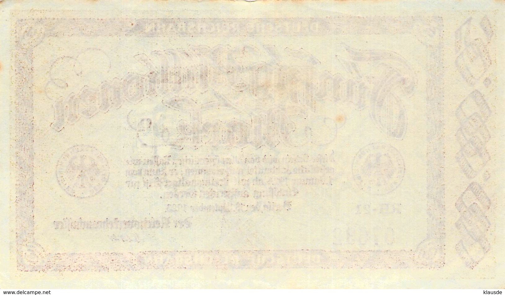 50 Mio Deutsche Reichsbahn UNC (I) - 50 Miljoen Mark