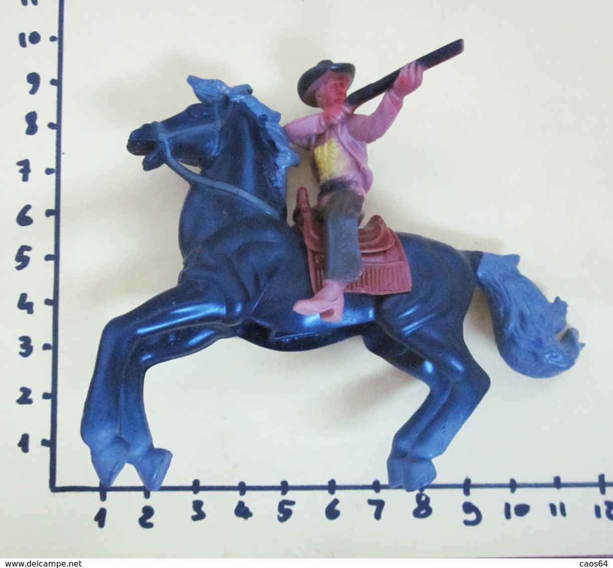 COWBOY A CAVALLO WEST SOLDATINO PLASTICA MORBIDA - Figurini & Soldatini