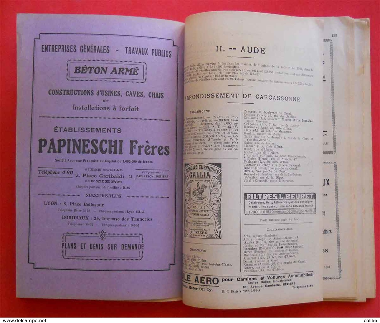 1926 Rare Book Annuaire Des Vignobles Du Midi Départements:34-11-30-66-13 éditeur Montane Impr Montpellier Vin Vigne - 1901-1940