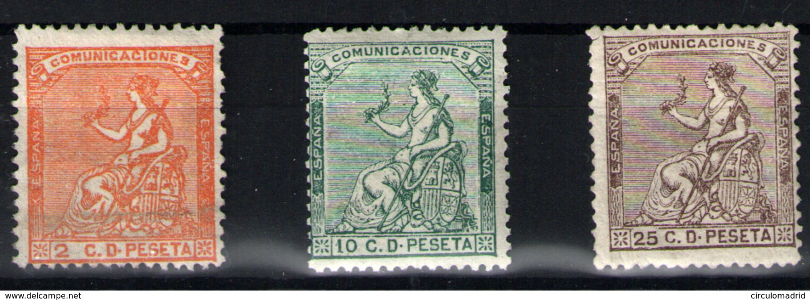España Nº 131, 133, 135. Año Nº 1873 - Unused Stamps