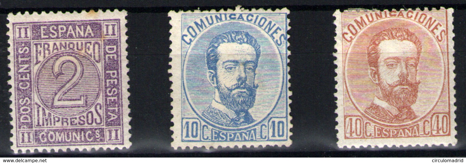 España Nº 116a, 121, 125. Año Nº 1872 - Neufs