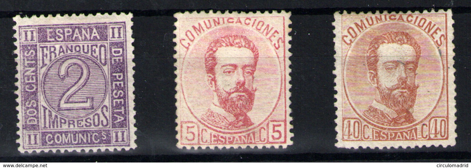 España Nº 116a, 118, 125. Año Nº 1872 - Unused Stamps