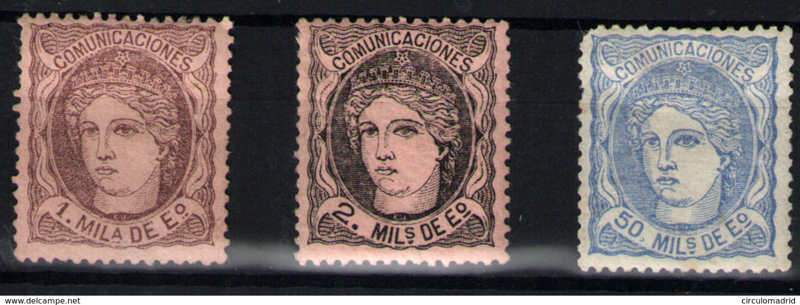 España Nº 102/3, 107. Año Nº 1870 - Unused Stamps