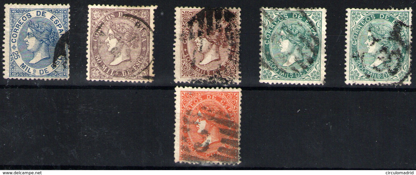 España Nº 97/100A. Año Nº 1868 - Used Stamps