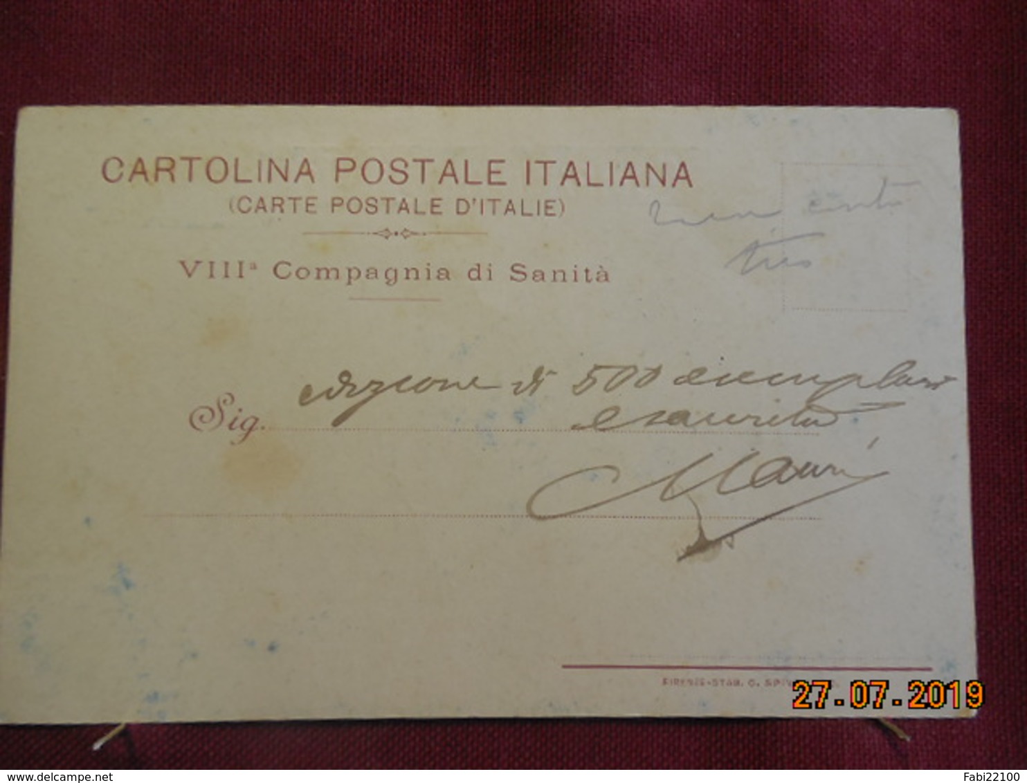 CPA - Croix-Rouge Italienne - Compagnia Di Sanita - Croix-Rouge