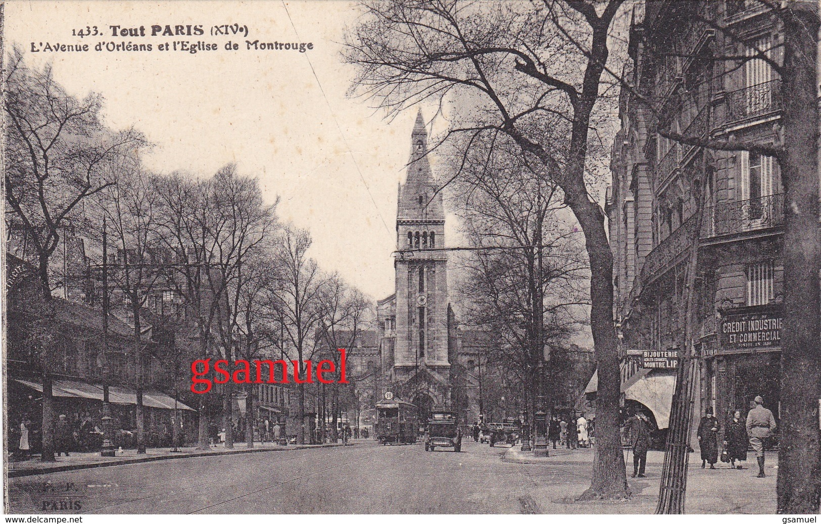 Tout PARIS XIV L'Avenue D'Orléans Et L’église De Montrouge - Arrondissement: 14