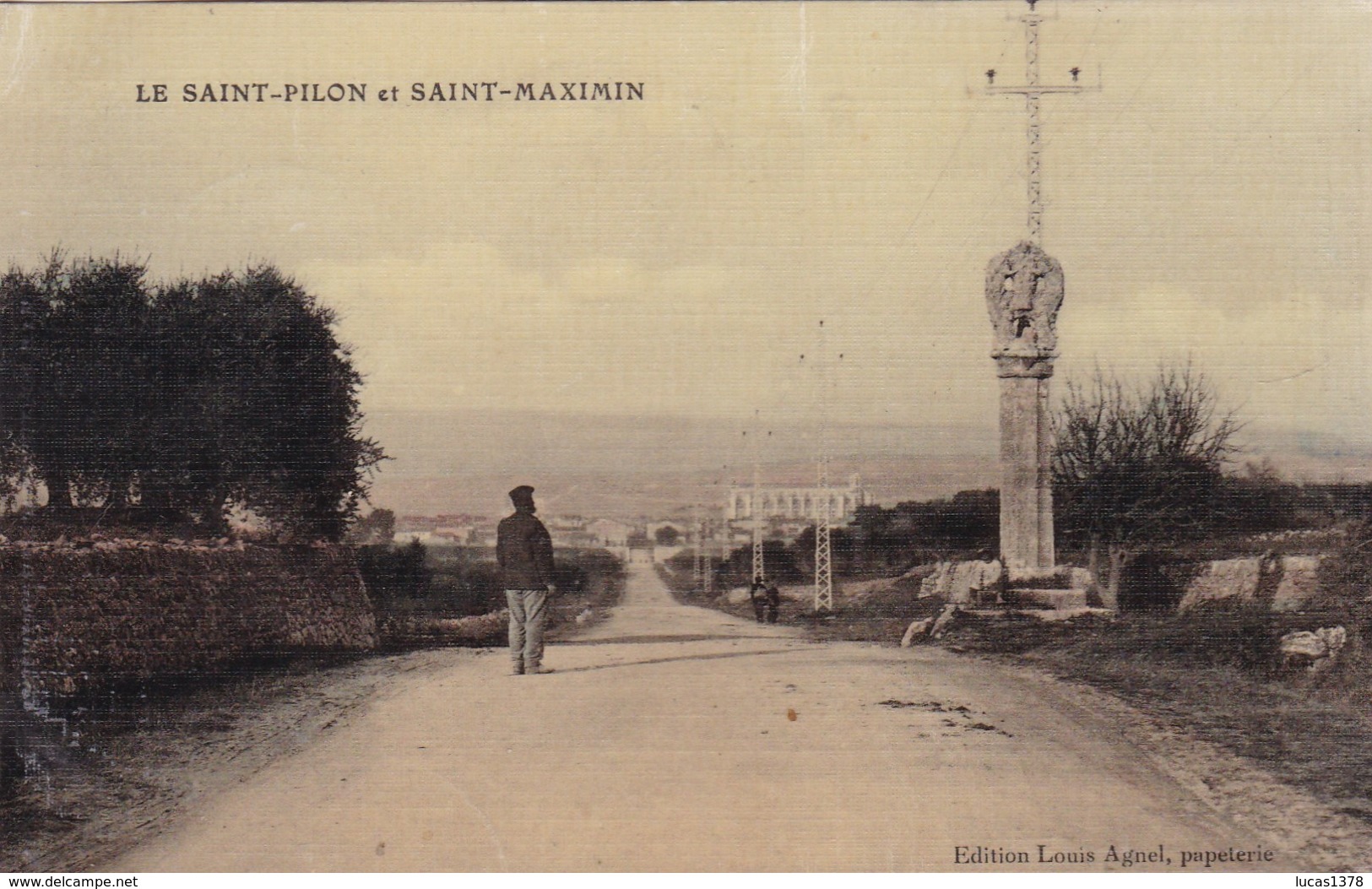 83 /LE SAINT PILON ET SAINT MAXIMIN /  TRES BELLE CARTE TOILEE AGNEL EDIT - Saint-Maximin-la-Sainte-Baume