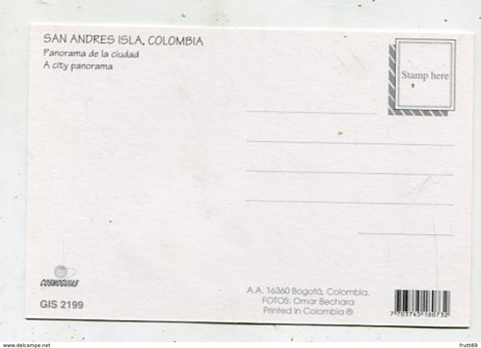 COLOMBIA - AK 357882 Isla De San Andrés - Colombia