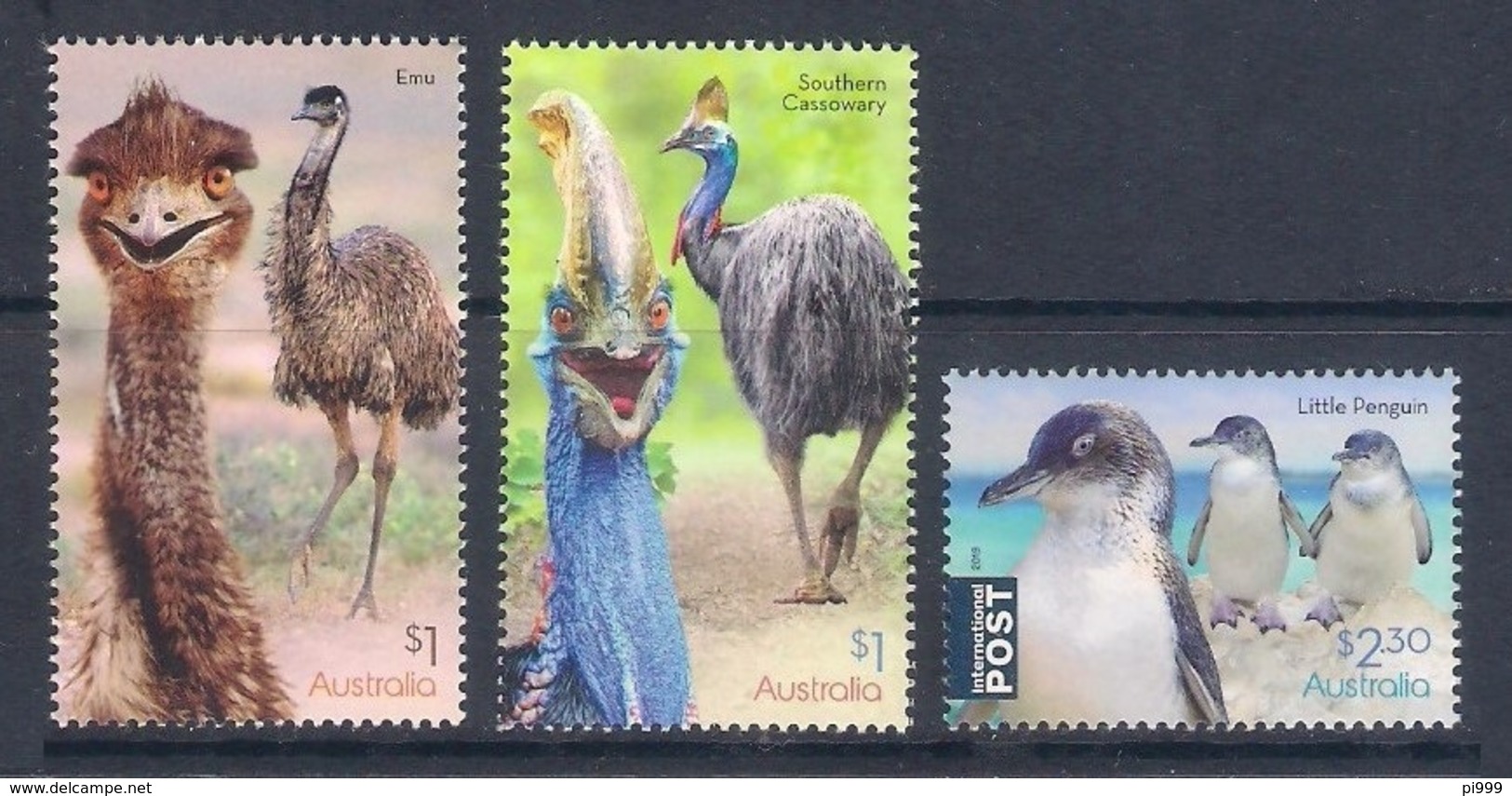AUSTRALIA [2019] Uccelli Oiseaux (flightless Birds); Set Of 3 Stamps (MNH) - Autres & Non Classés