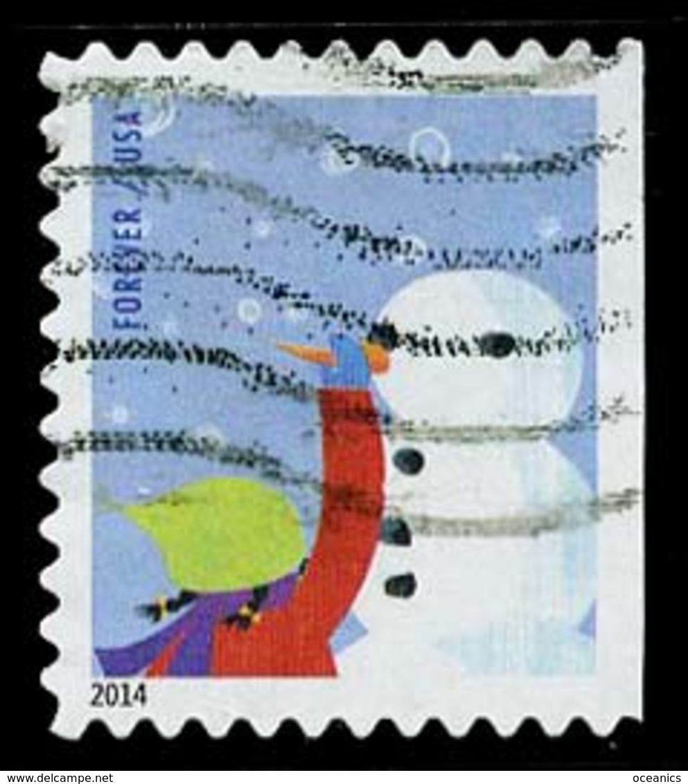 Etats-Unis / United States (Scott No.4942 - Plaisir D'hiver / Winter Fun) (o)  P3 Small ATM - Oblitérés