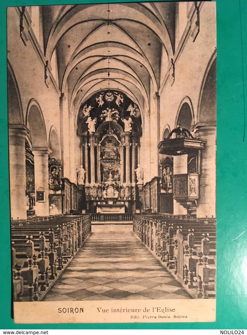 CPA Soiron, Vue Intérieure De L'Eglise,édition Pierre Denis Soiron; Non écrite - Pepinster