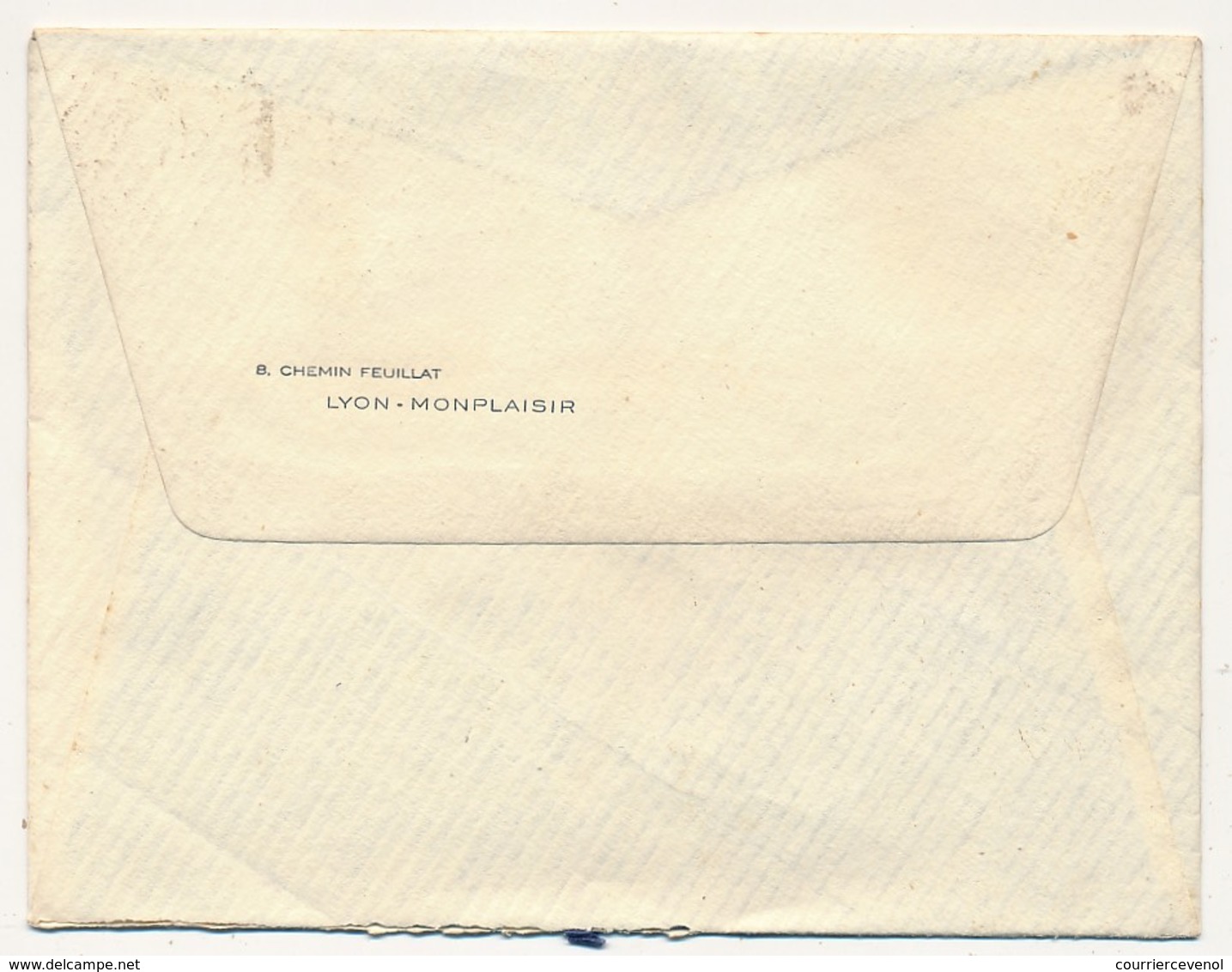 Enveloppe Affr. Composé (Vezelay, Cérès) 1947 Omec Lyon Grolée - Covers & Documents