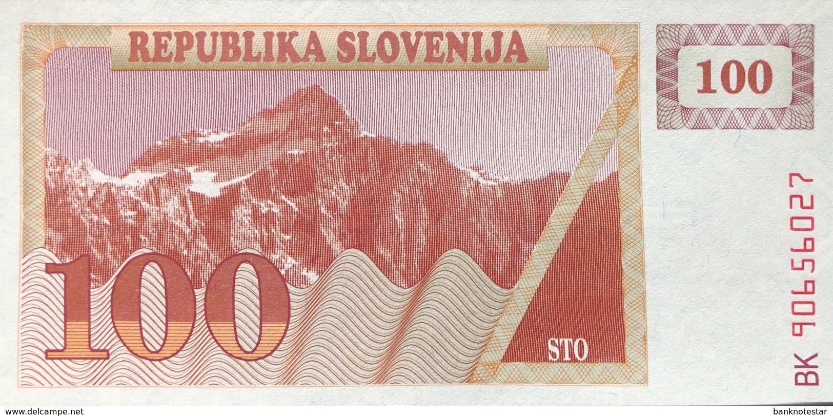 Slovenia 100 Tolarjev, P-6 (1990) - UNC - Slovénie