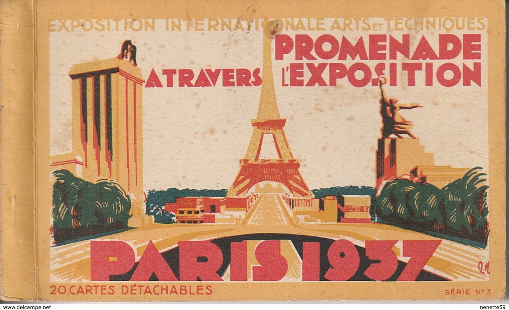PARIS Exposition Arts Et Techniques De 1937 -- Carnet Complet  De 20 CPA - Expositions