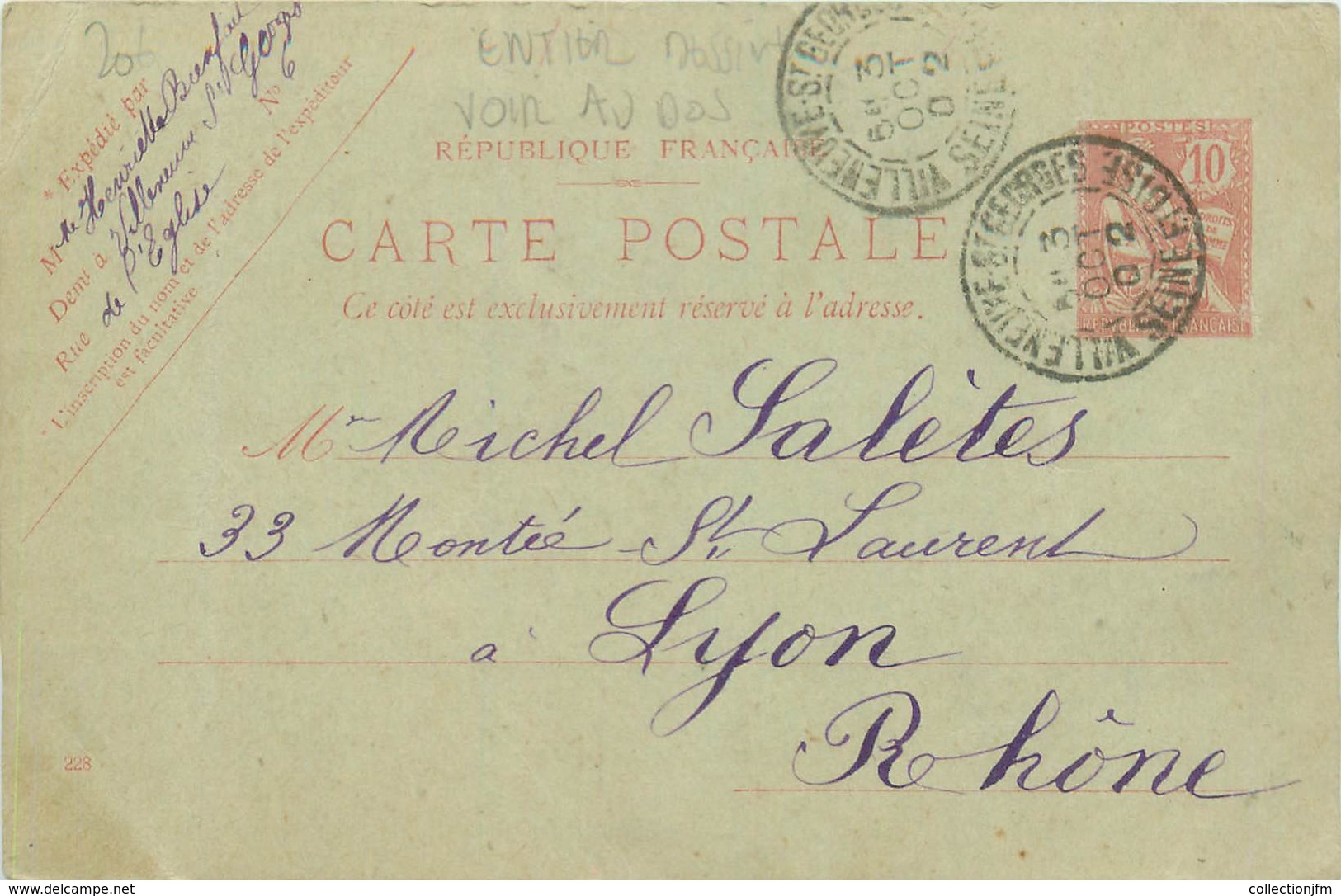 MARCOPHILIE ENTIER POSTAL FRANCE Sur CPA FANTAISIE CARTE DESSINEE - Autres & Non Classés