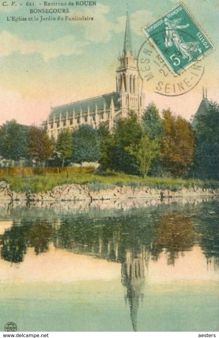 Bonsecours 1911; L'Église Et Le Jardin Du Funiculaire - Voyagé. (Réunies - Nancy) - Bonsecours