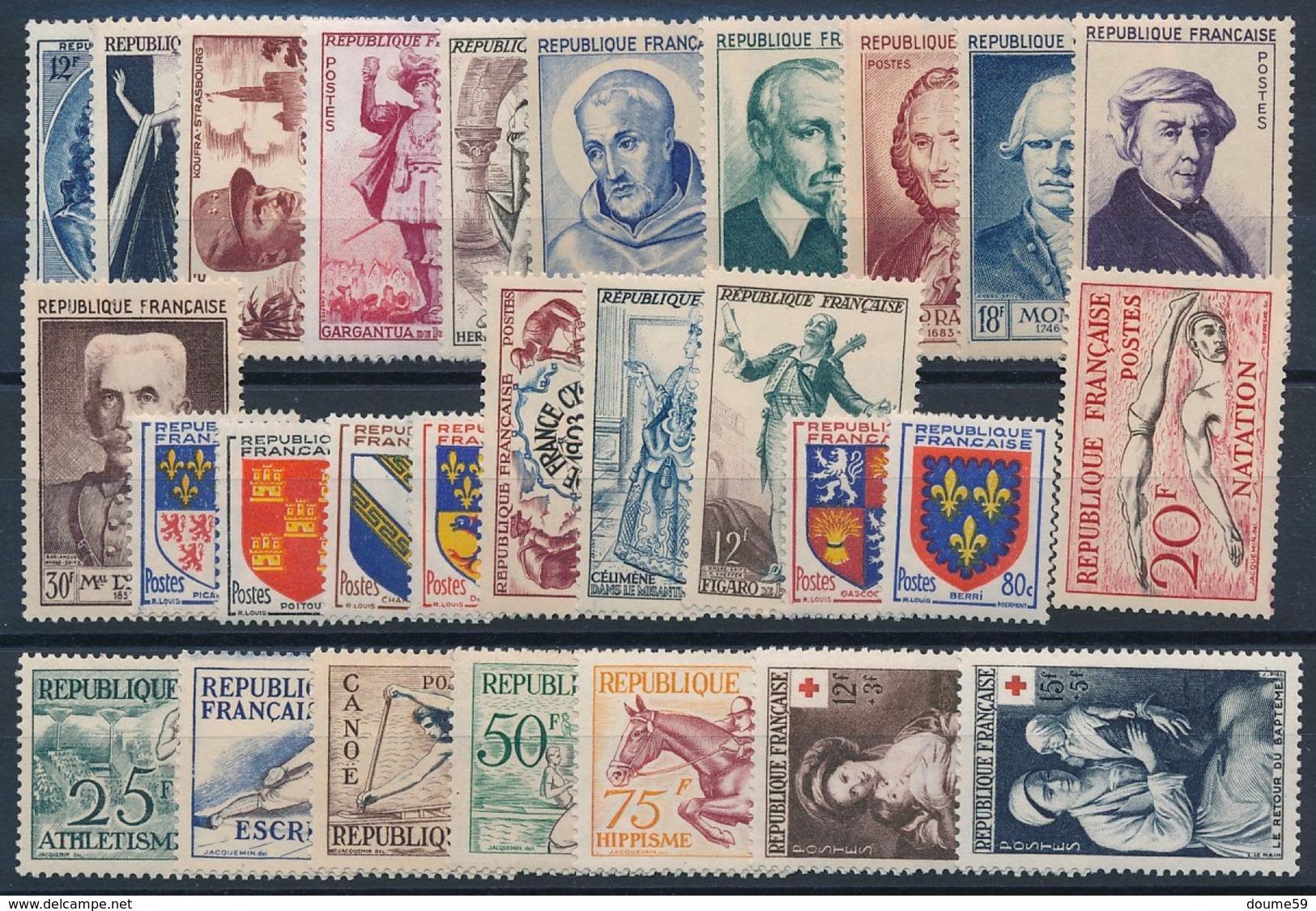 CX-160: FRANCE: Lot Avec Année 1953** - 1950-1959