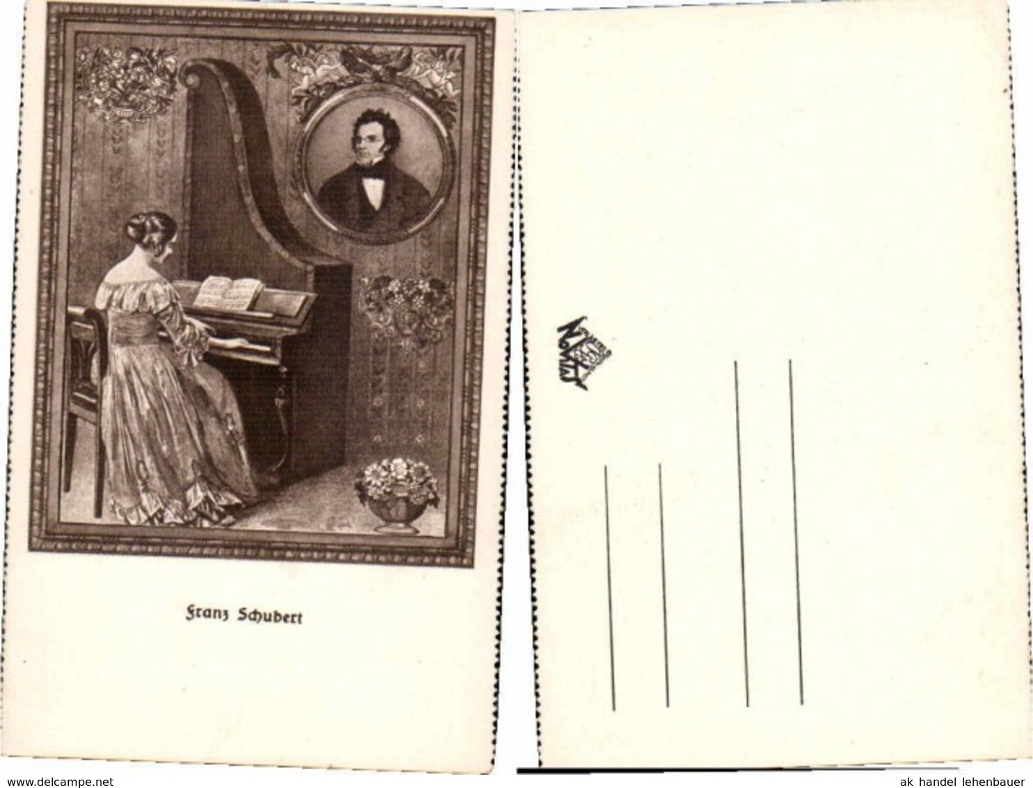 59151,Franz Schubert Frau Am Klavier Piano - Ohne Zuordnung