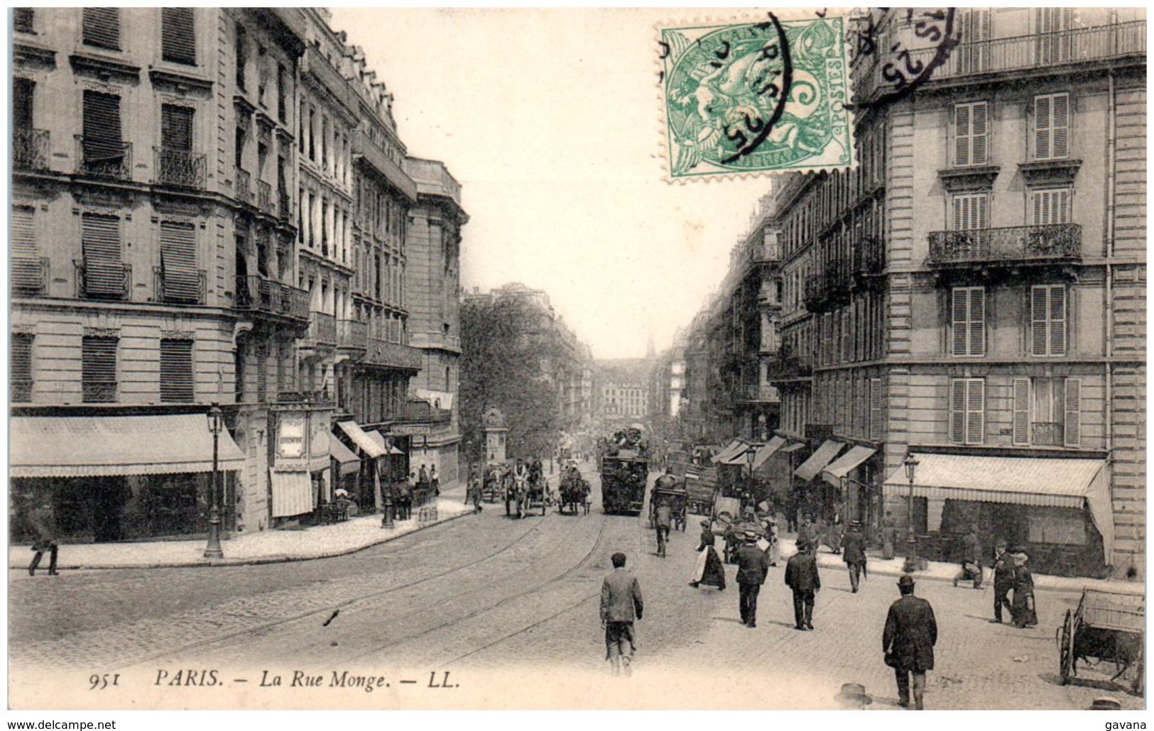 75 PARIS - La Rue Monge - Andere & Zonder Classificatie