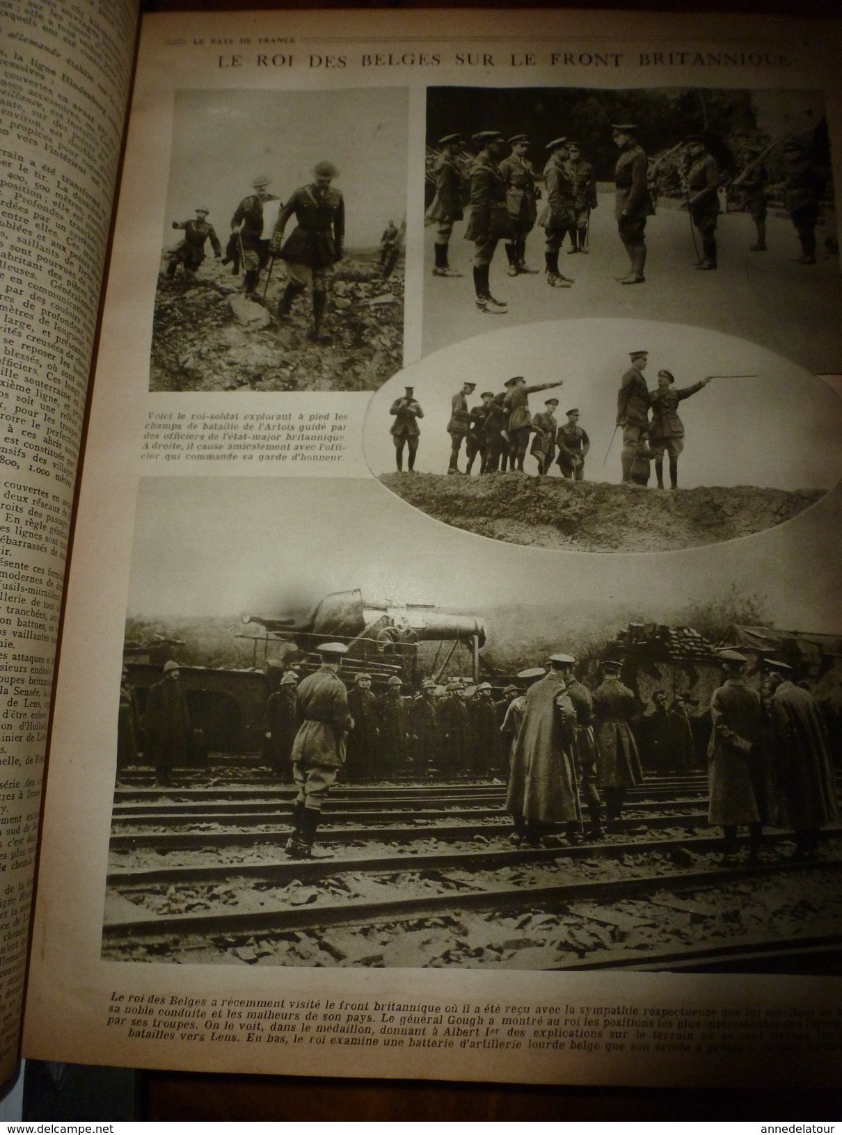 1917-18 Reliure 39 N° +++ LE PAYS DE FRANCE ( Belgique et belges , Allemagne et allemands, United kingdom, british ,etc)