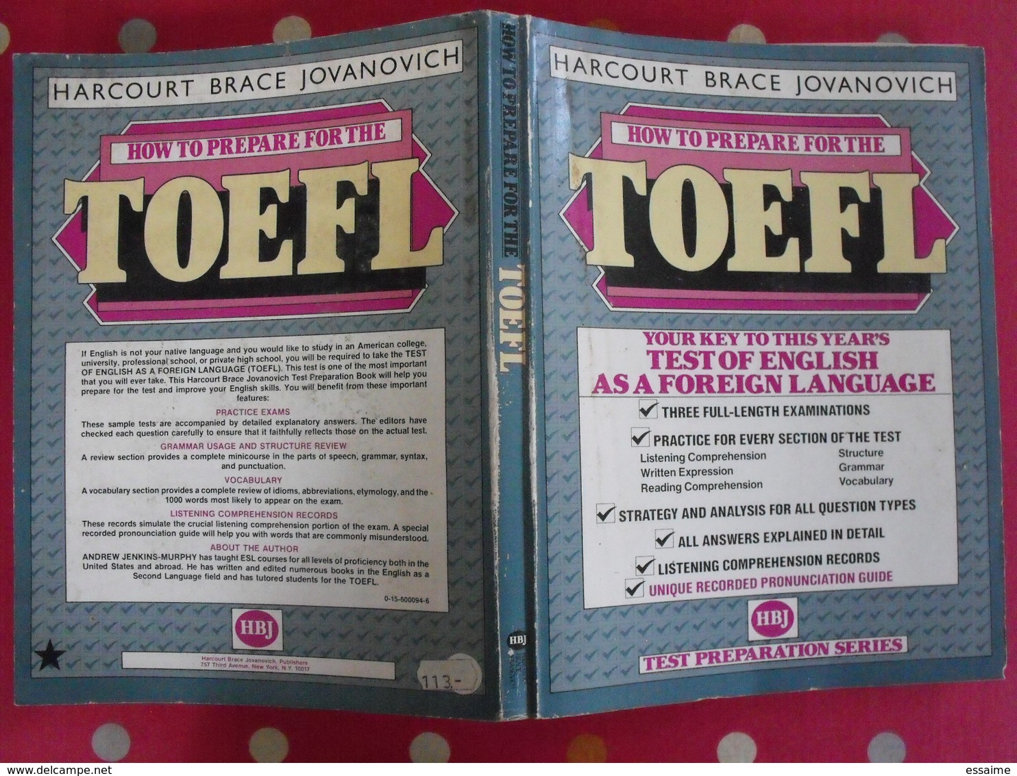 lot de 11 livres en anglais. pédagogie toefl bac grammaire glossaire vocabulaire méthode structure.