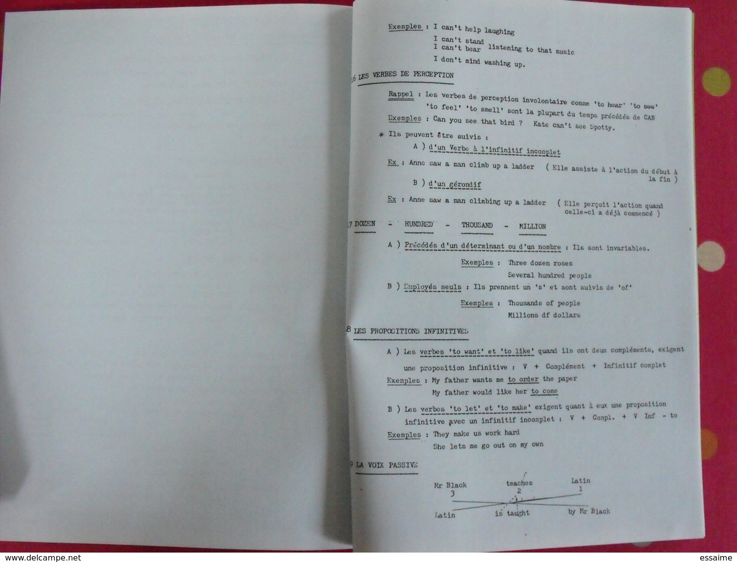 lot de 11 livres en anglais. pédagogie toefl bac grammaire glossaire vocabulaire méthode structure.