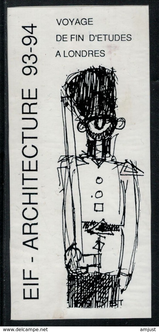 Etiquette De Vin // EIF-Architecture 93-94, Voyage De Fin D'étude à Londres - Architecture