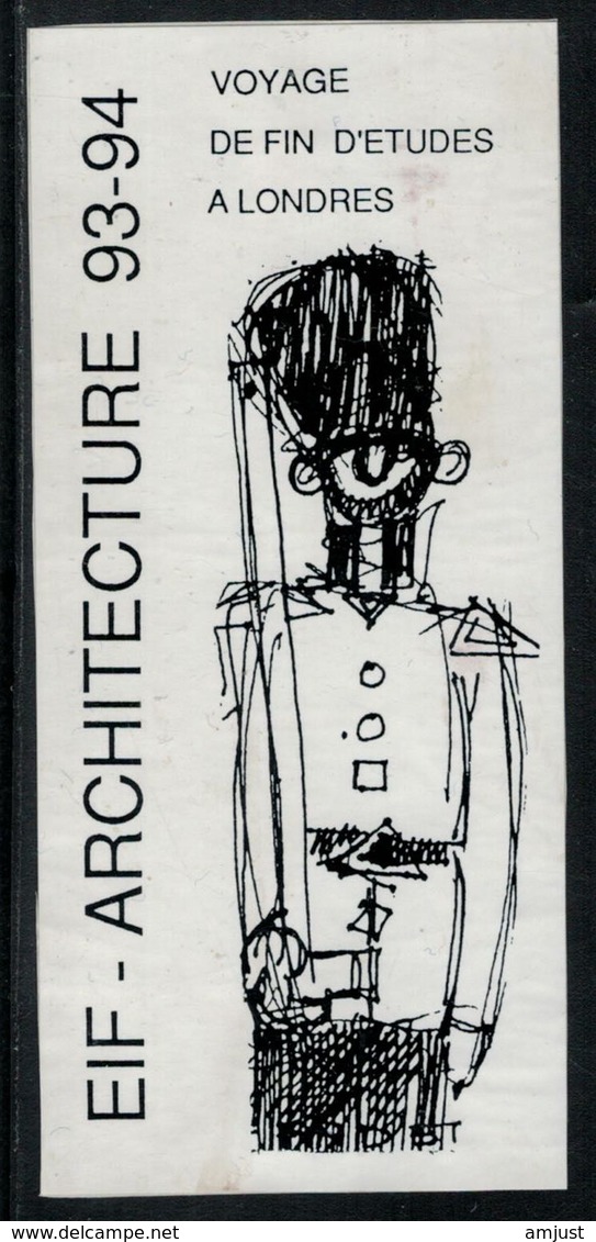 Etiquette De Vin // EIF-Architecture 93-94, Voyage De Fin D'étude à Londres - Architektur