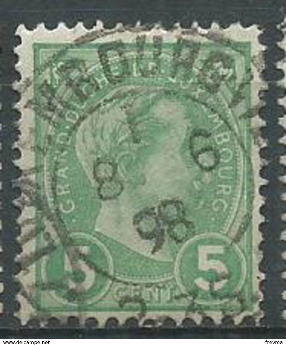 Timbre Luxembourg Y&T N°72 Obliteration Luxembourg - 1895 Adolphe De Profil