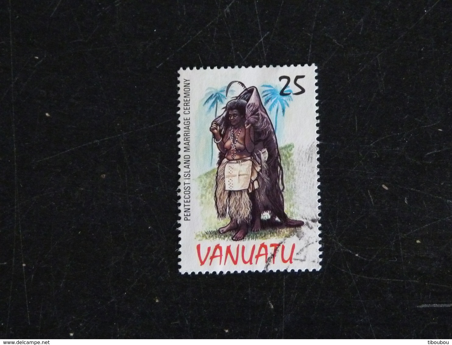 VANUATU YT 706 OBLITERE - COSTUME TRADITIONNEL - ILE DE PENTECOTE - Vanuatu (1980-...)