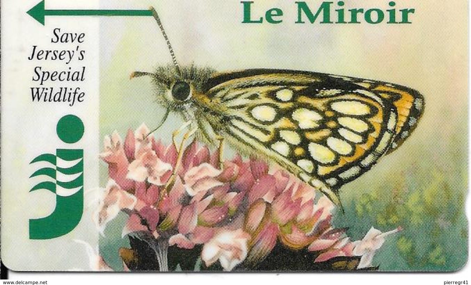 CARTE-MAGNETIQUE-JERSEY-2£-PAPILLON/Le MIROIR-TBE - Papillons