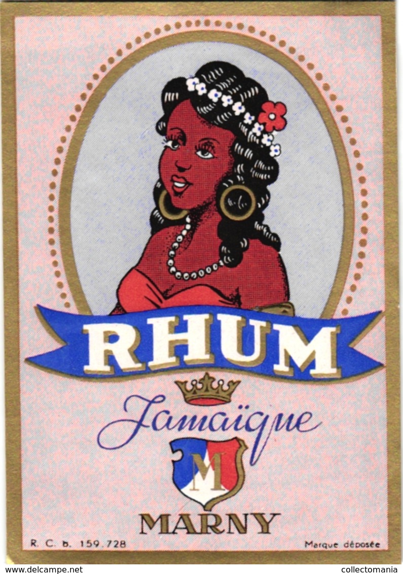 5 Etiquettes RHUM Albina Sant Pedro Marko Distillerie Scheldewindeke Rhum Vieux Marny - Rum
