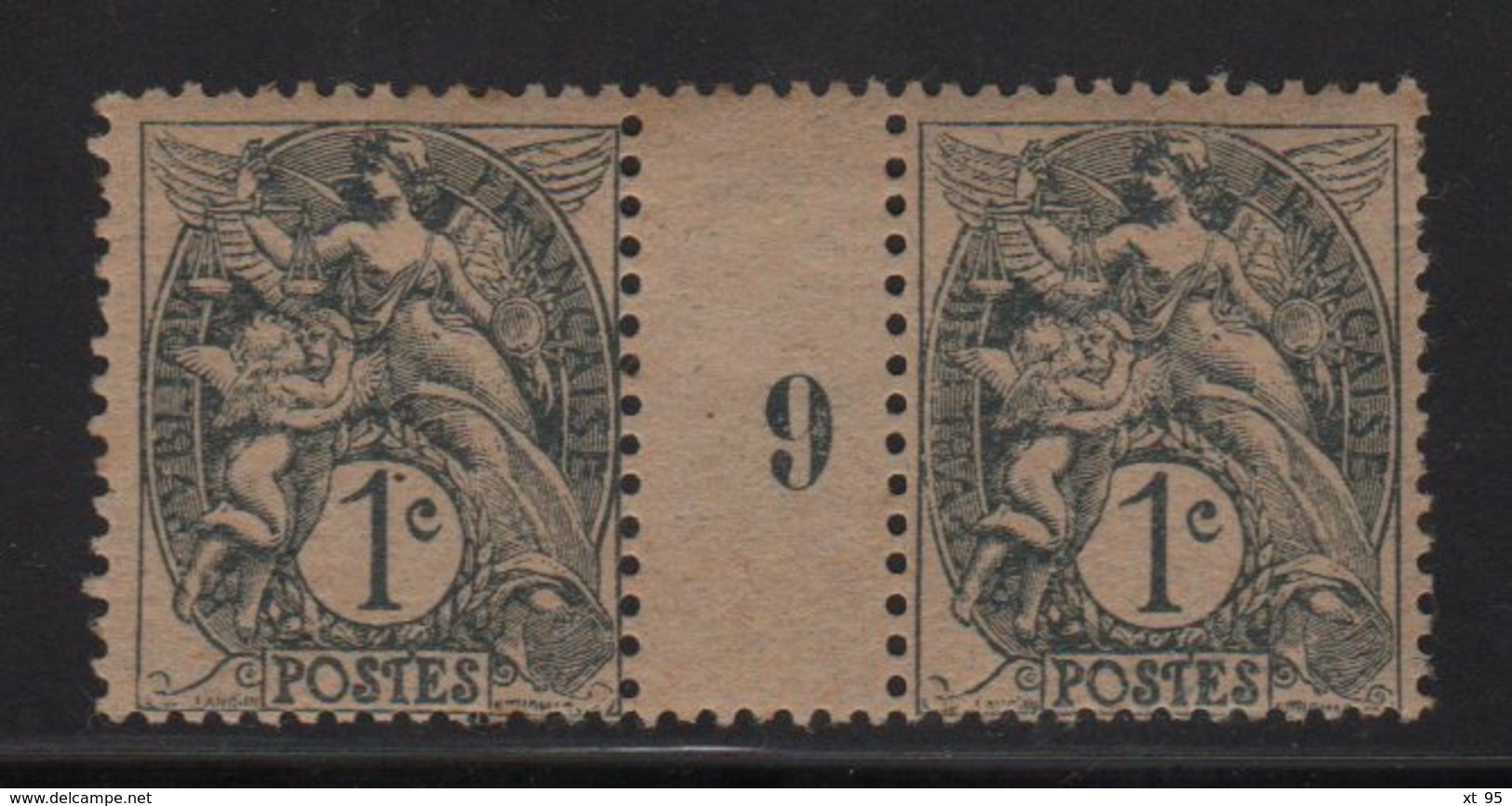 Type Blanc - N°107 - Millésime 9 De 1919 - Papier GC - Neuf Avec Trace De Charniere - Cote 14.00€ - Millesimi