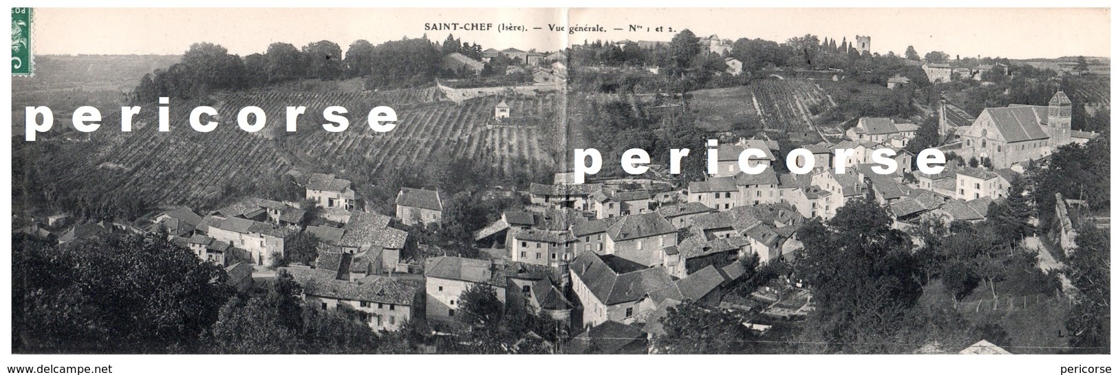 38  Saint Chef  Vue Panoramique  (carte Double) - Saint-Chef