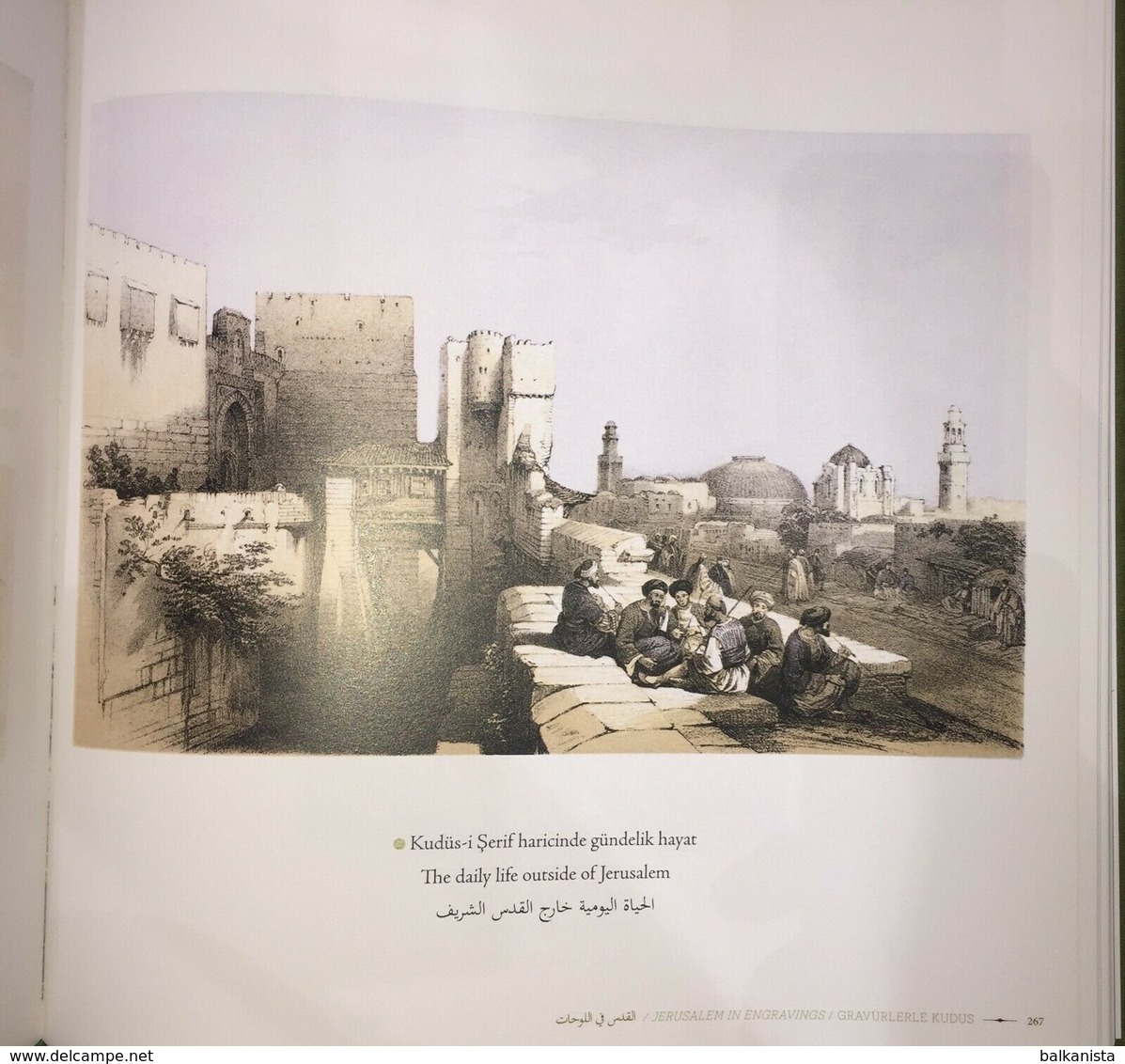 Jerusalem In Engravings - Ottoman Palestine Israel  English & Turkish & Arabic Illustrated - Medio Oriente