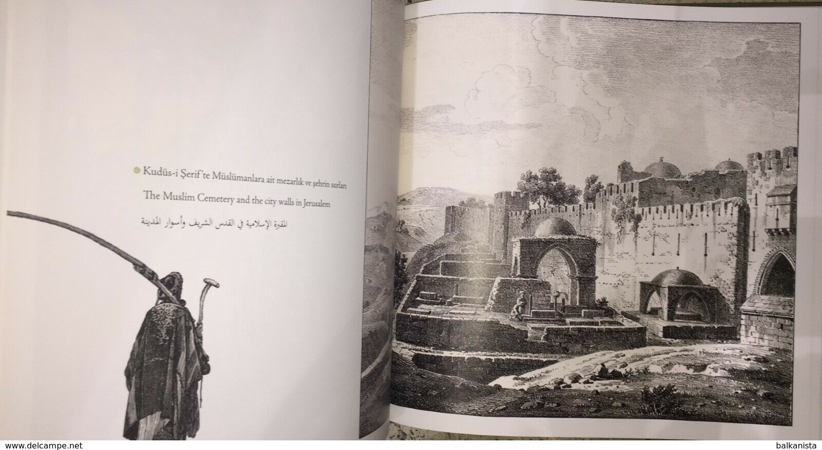 Jerusalem In Engravings - Ottoman Palestine Israel  English & Turkish & Arabic Illustrated - Medio Oriente