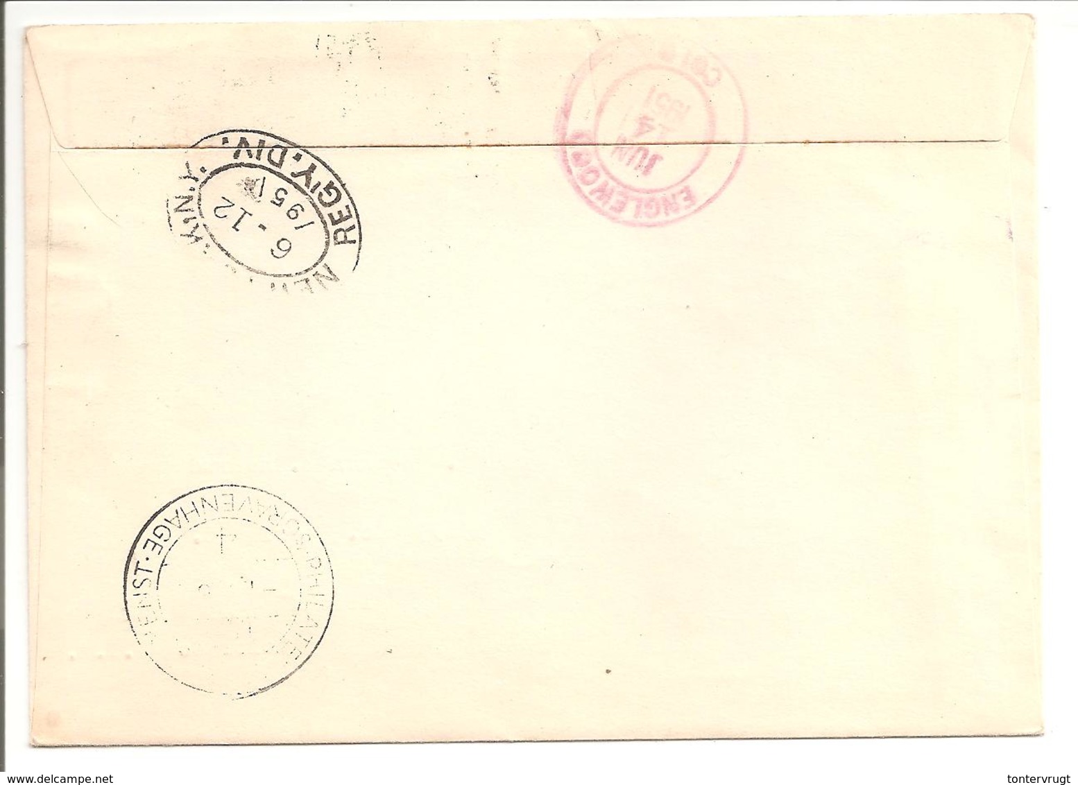 Zomerzegels 1951 N.V.P.H. 568-572 Aangetekend S'Gravenhage>USA. Envelop Philatelistische Dienst - Briefe U. Dokumente