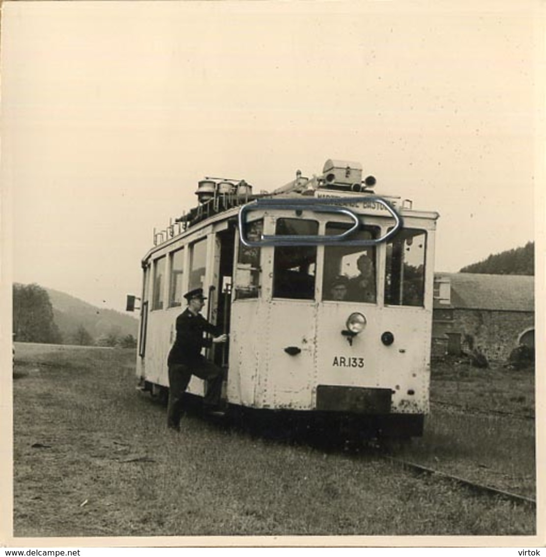 MARTELANGE - BASTONE    :  TRAM  AR133  ( 9  X 9  Cm) - Trains