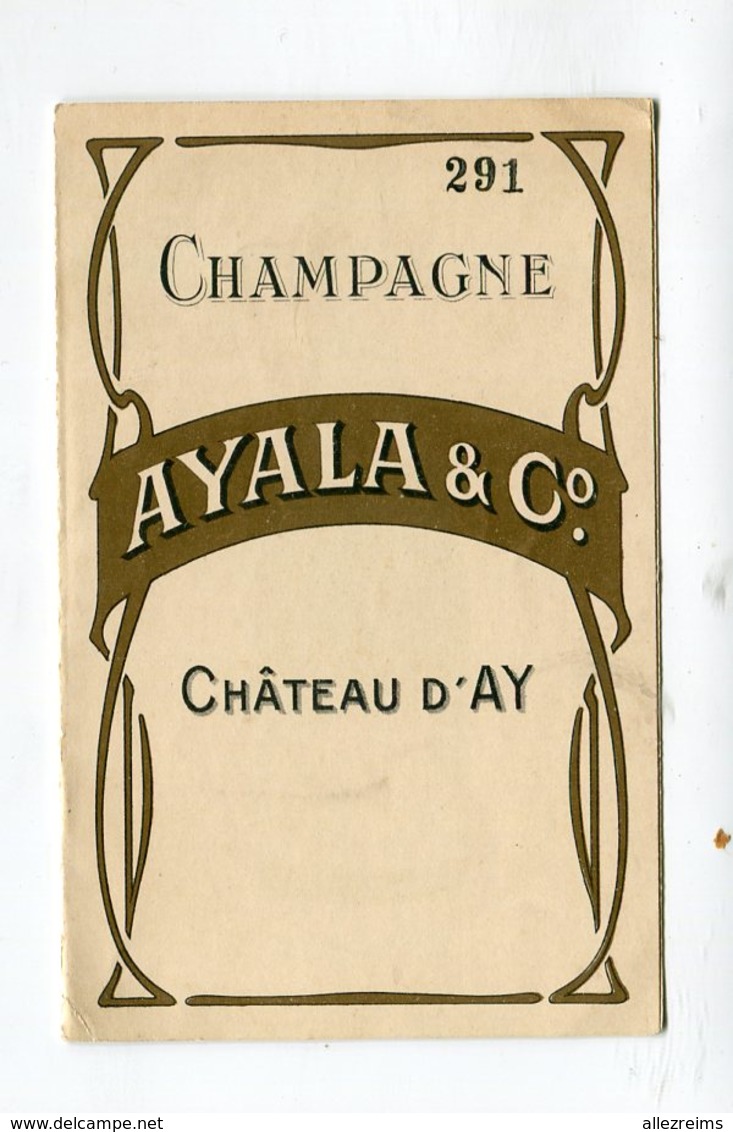 Carte Pub  : Vins De Champagne Maison AYALA à AY   Cuvée 1919 - Publicités