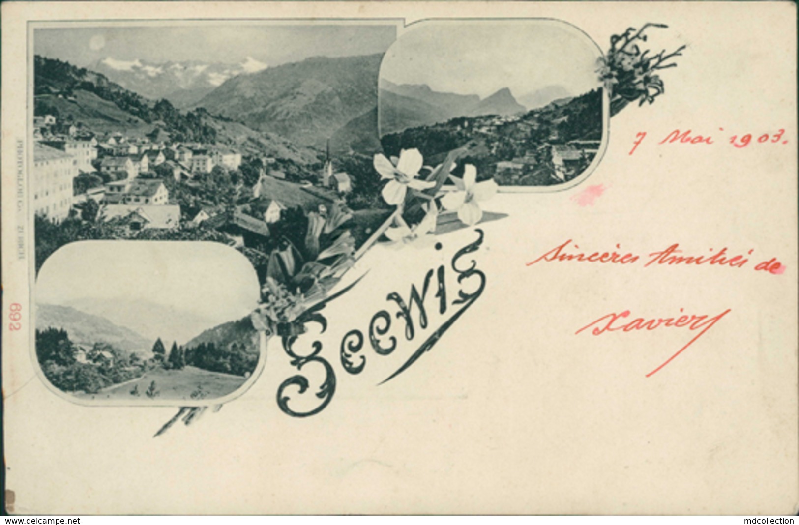 CH SEEWIS / Carte Composée / - Seewis Im Prättigau